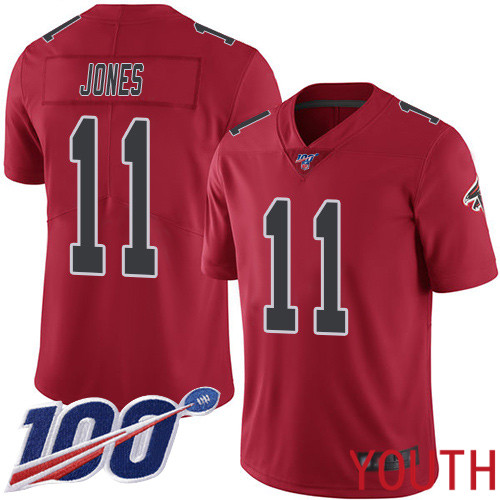 Atlanta Falcons Limited Red Youth Julio Jones Jersey NFL Football 11 100th Season Rush Vapor Untouchable